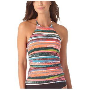 Anne Cole Multicolor Striped Bikini Top